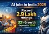 AI Jobs in India 2025: Record 2.9 Lakh Hirings, 32% Growth Expected in 2026 AI Jobs in India 2025