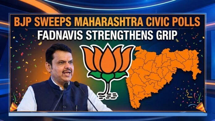 BJP Sweeps Maharashtra Civic Polls