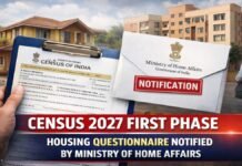 Census 2027 First Phase: Housing Questionnaire Notified by Ministry of Home Affairs Census 2027