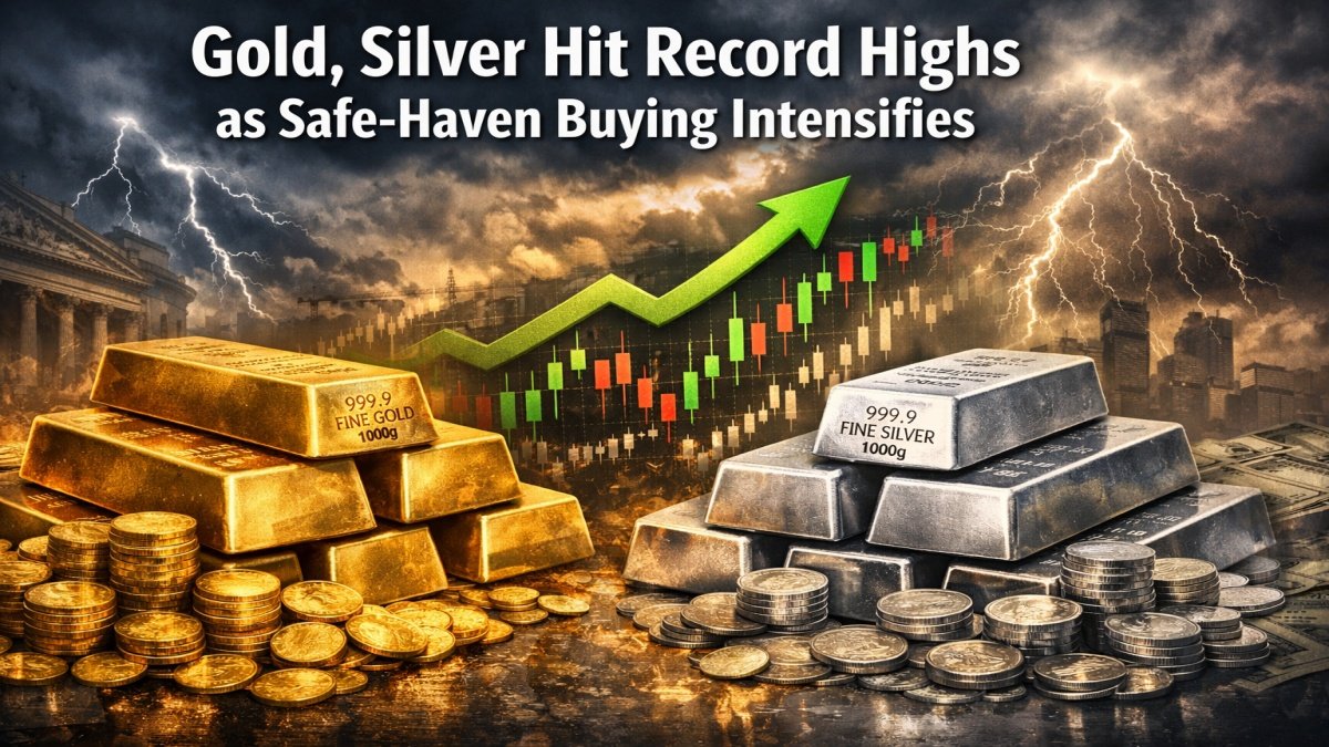 Gold, Silver Hit Record Highs as Safe-Haven Buying Intensifies