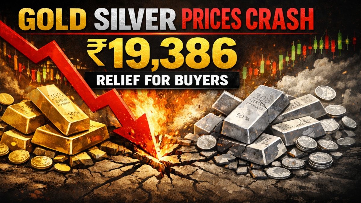 Gold Silver Prices Crash ₹19,386 Relief for Buyers