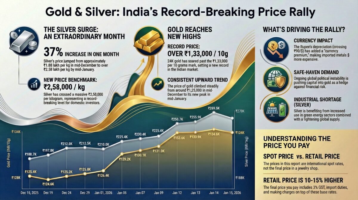 Gold and Silver Prices Hit Record Highs, Geopolitical Tensions Drive Safe-Haven Demand