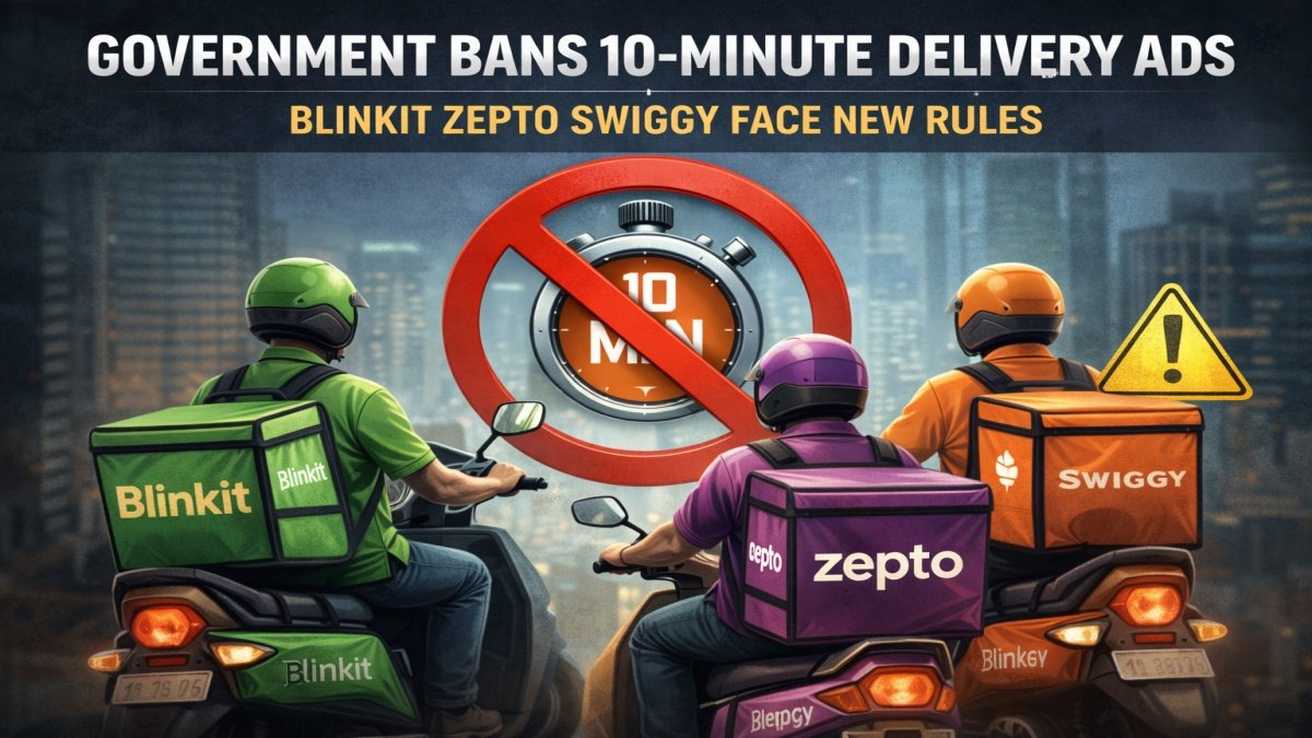 Government Bans 10-Minute Delivery Ads | PalPal News Hub | Latest National, Technology, and Astrology News Government Bans 10-Minute Delivery Ads