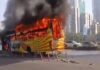 Mumbai Western Express Highway Bus Fire