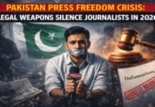 Pakistan Press Freedom Crisis: Legal Weapons Silence Journalists in 2026 Pakistan Press Freedom Crisis
