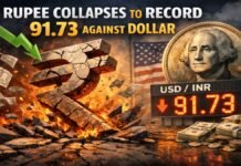 Rupee Collapses Against Dollar