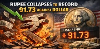 Rupee Collapses Against Dollar