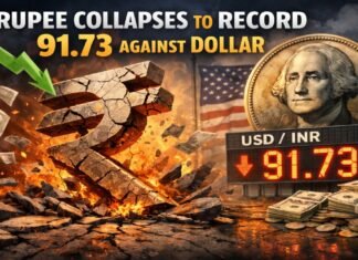 Rupee Collapses Against Dollar