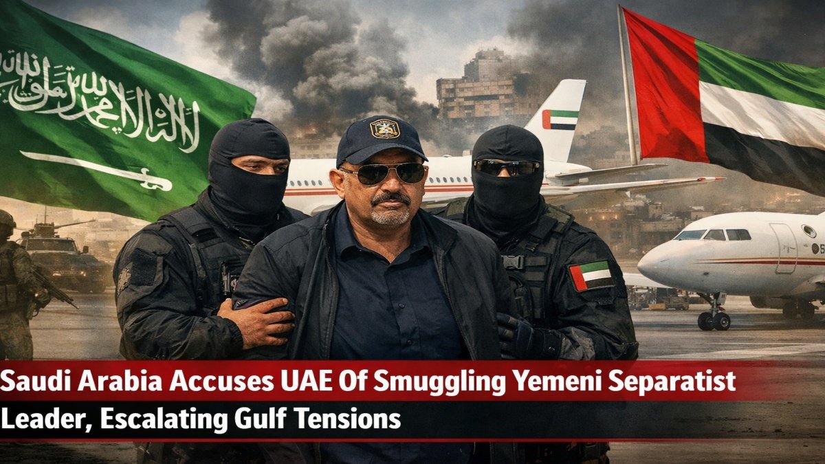 Saudi Arabia Accuses UAE Of Smuggling Yemeni Separatist Leader, Escalating Gulf Tensions