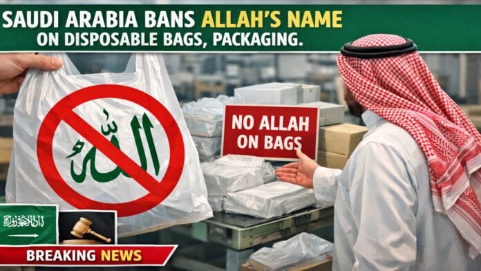 Saudi Arabia Bans Allah's Name on Disposable Bags, Packaging