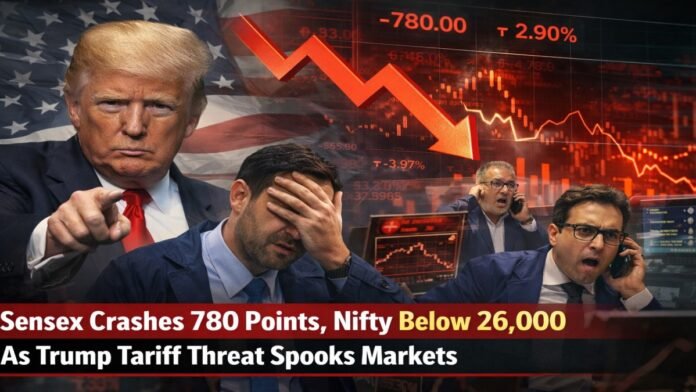 Sensex Crashes 780 Points