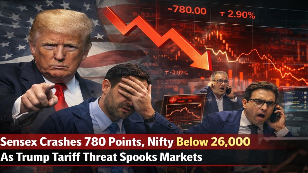 Sensex Crashes 780 Points