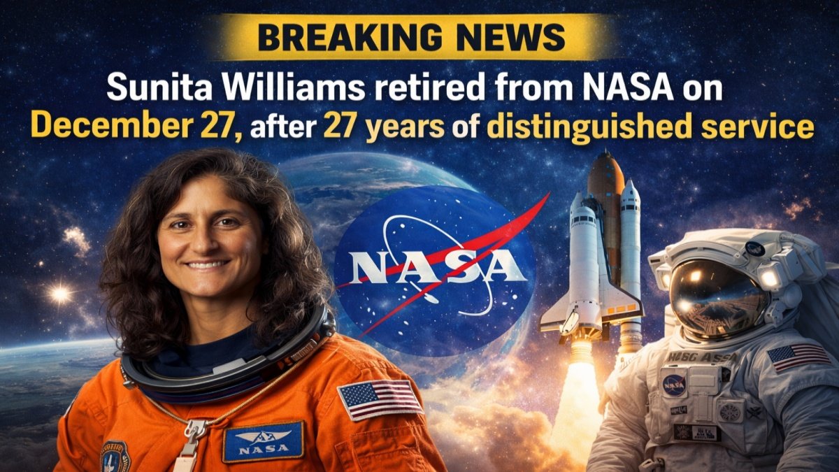 Sunita Williams retired from NASA on December 27, after 27 years of distinguished service