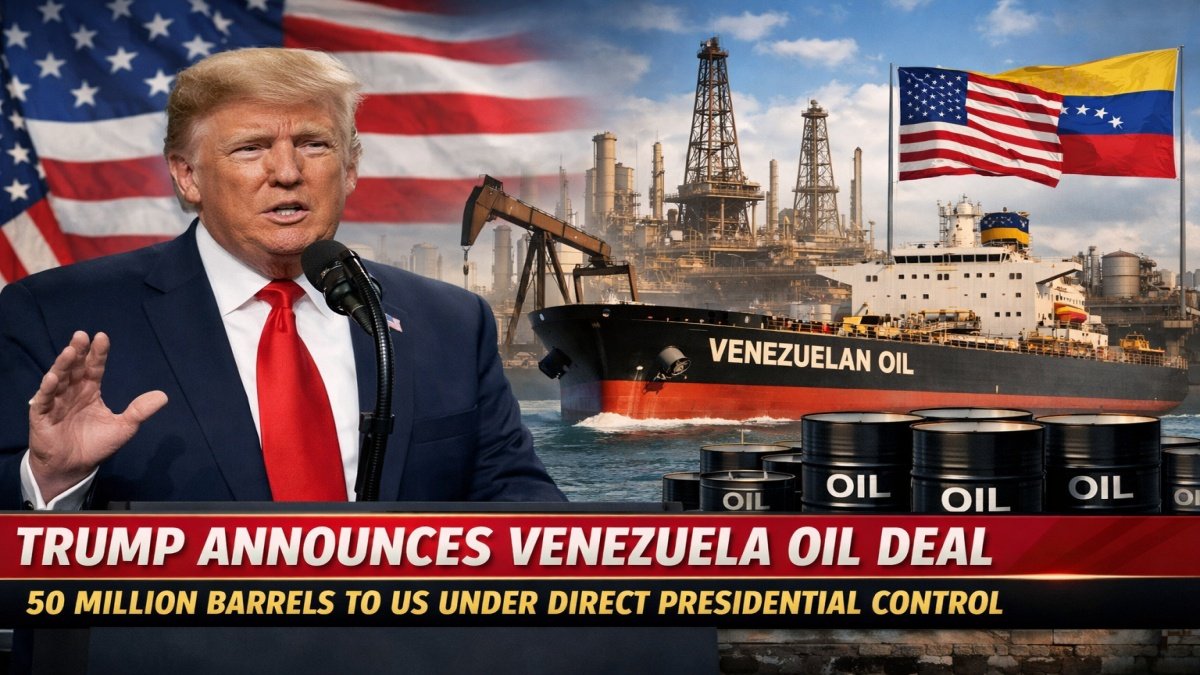 Trump Announces Venezuela Oil Deal | PalPal News Hub | Latest National, Technology, and Astrology News Trump Announces Venezuela Oil Deal