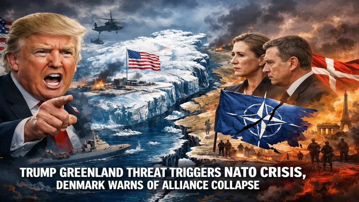 Trump Greenland threat triggers NATO crisis, Denmark warns of alliance collapse