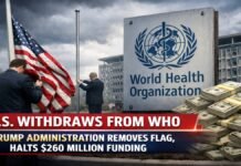 US Withdraws from WHO: Trump Administration Removes Flag, Halts $260 Million Funding US Withdraws from WHO