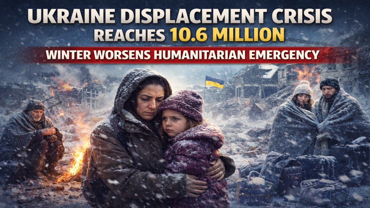 Ukraine Displacement Crisis Reaches 10.6 Million, Winter Worsens Humanitarian Emergency