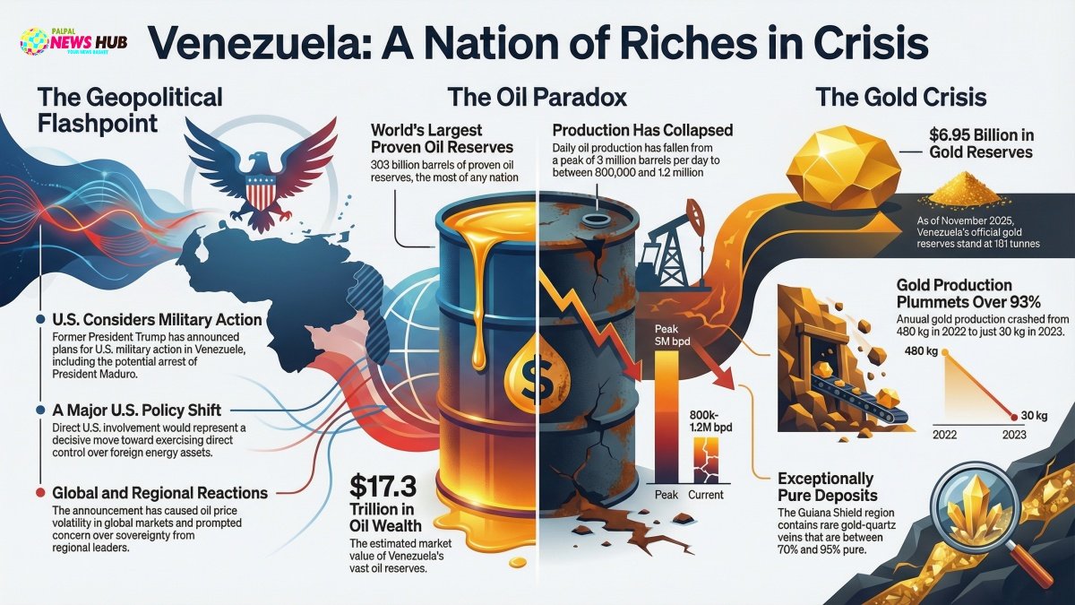 Venezuela's trillion oil and gold reserves | PalPal News Hub | Latest National, Technology, and Astrology News Venezuela's $17 trillion oil and gold reserves