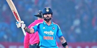 Virat Kohli scored his 7th ODI century against New Zealand.