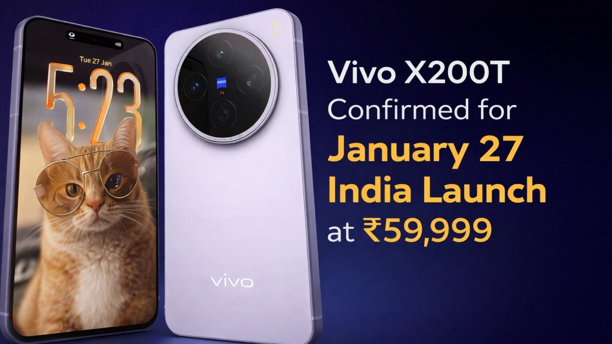 Vivo X200T Confirmed for January 27 India Launch at ₹59,999