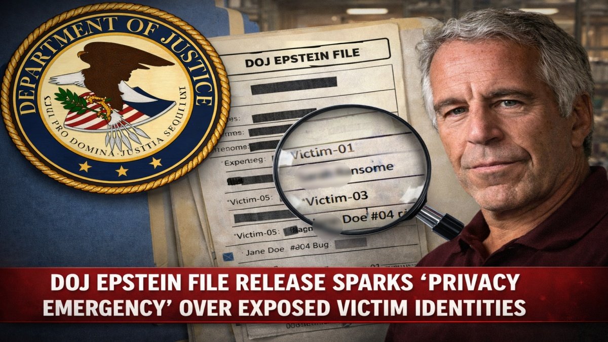 DOJ Epstein File Release Sparks “Privacy Emergency” Over Exposed Victim Identities