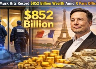 Elon Musk Hits Record $852 Billion Wealth