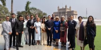 Emmanuel Macron in Mumbai