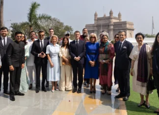 Emmanuel Macron in Mumbai