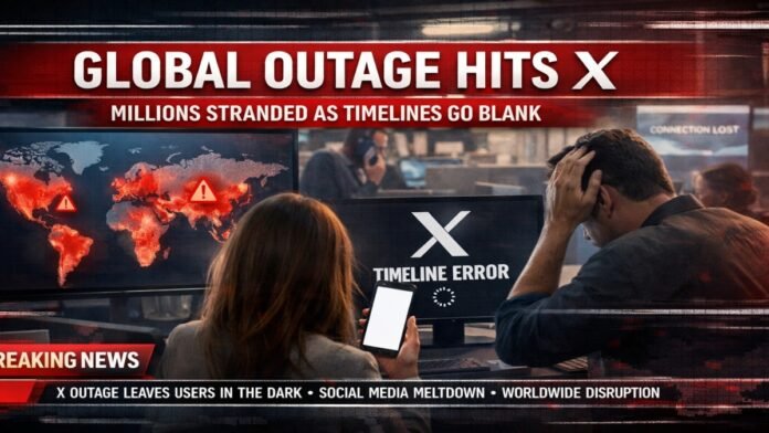 Global Outage Hits X, Millions Stranded as Timelines Go Blank