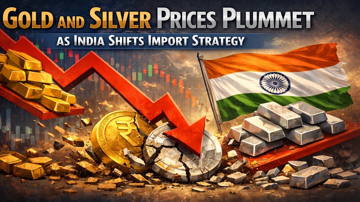 Gold and Silver Prices Plummet as India Shifts Import Strategy
