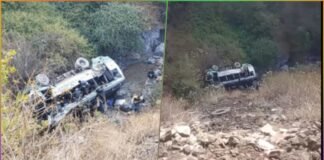 HRTC Bus Plunges Into Deep Gorge in Dehradun