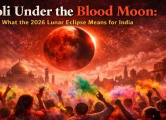 Holi Under the Blood Moon