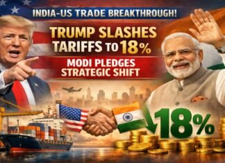 India-US Trade Breakthrough: Trump Slashes Tariffs to 18% as Modi Pledges Strategic Shift India-US Trade Breakthrough