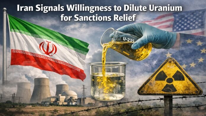 Iran Signals Willingness to Dilute Uranium for Sanctions Relief