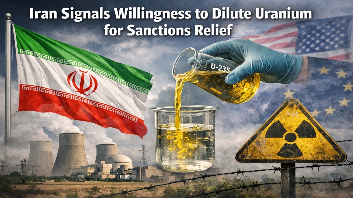 Iran Signals Willingness to Dilute Uranium for Sanctions Relief