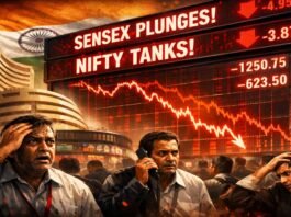 Markets Shaken as Historic Sunday Budget Triggers Sensex, Nifty Sell-Of Markets Shaken as Historic Sunday