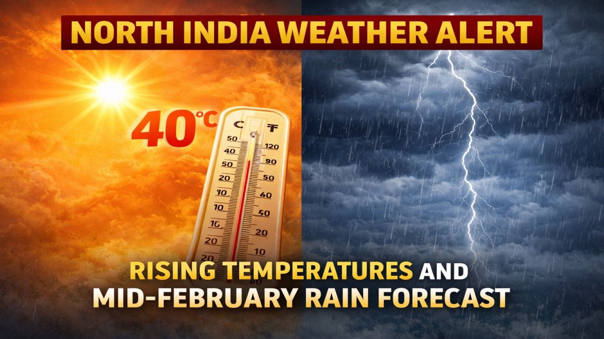 North India Weather Alert: Rising Temperatures and Mid-February Rain Forecast