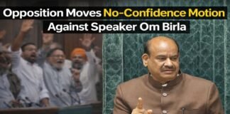 Opposition Moves No,Confidence Motion Against Speaker Om Birla