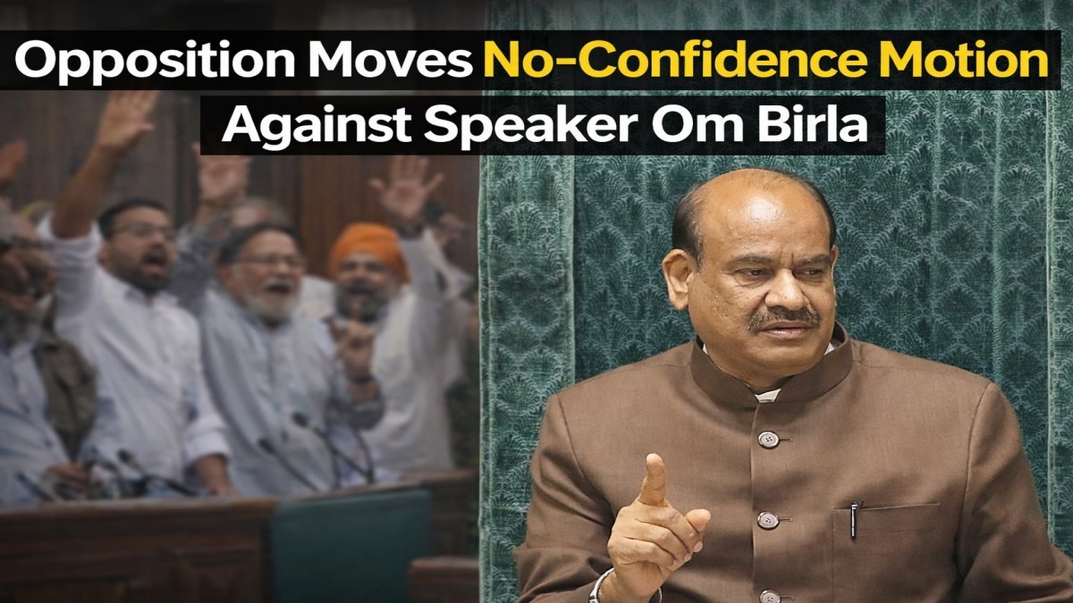Opposition Moves No,Confidence Motion Against Speaker Om Birla