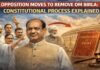 Opposition Moves to Remove Om Birla