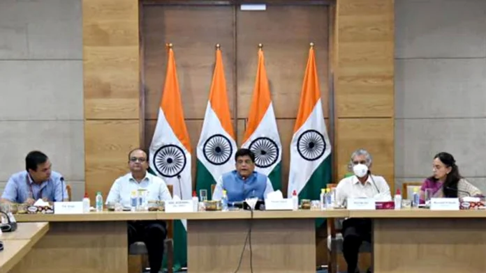 Piyush Goyal addressed the media in New Delhi Piyush Goyal addressed the media in New Delhi