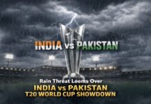 Rain Threat Looms Over India vs Pakistan T20 World Cup Showdown