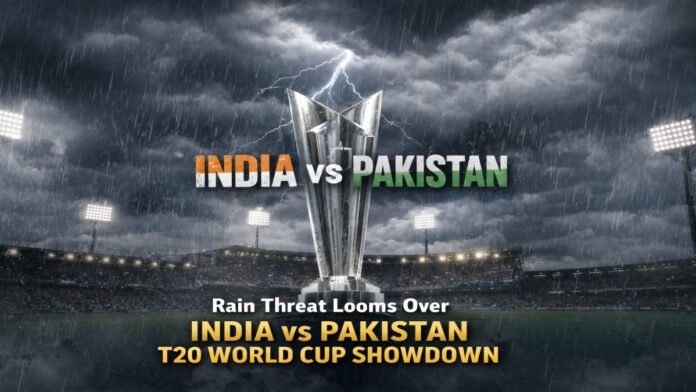 Rain Threat Looms Over India vs Pakistan T20 World Cup Showdown
