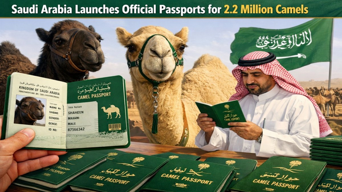 Saudi Arabia Launches Official Passports for 2.2 Million Camels