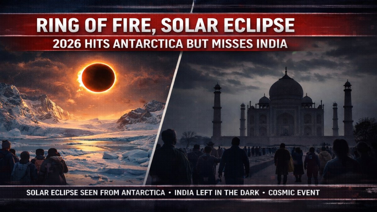 Ring of Fire, Solar Eclipse 2026 Hits Antarctica but Misses India