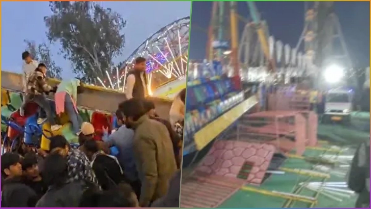 Surajkund Mela Tragedy: Police Inspector Killed as Swing Collapses, Watch Video
