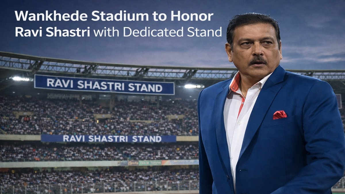 Wankhede Stadium to Honor Ravi Shastri with Dedicated Stand