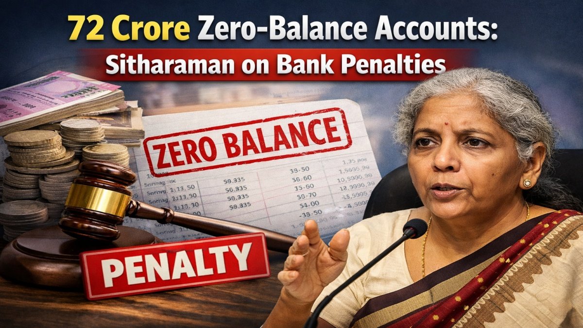 72 Crore Zero-Balance Accounts: Sitharaman on Bank Penalties
