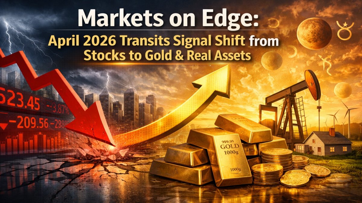 Markets on Edge: April 2026 Transits Signal Shift from Stocks to Gold & Real Assets