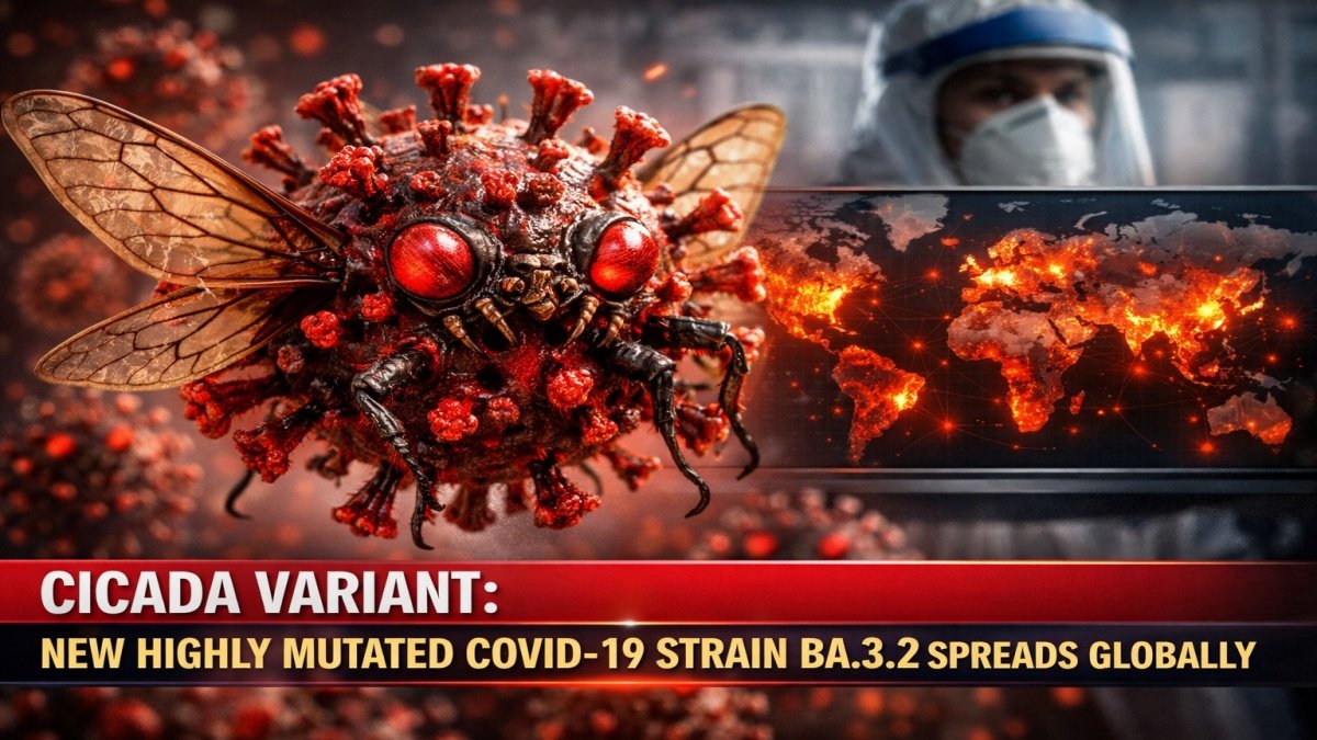 Cicada Variant: New Highly Mutated COVID-19 Strain BA.3.2 Spreads Globally